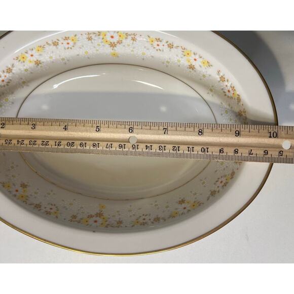 Vintage Noritake Fragrance Ivory China Oval Bowl - Picture 8 of 13